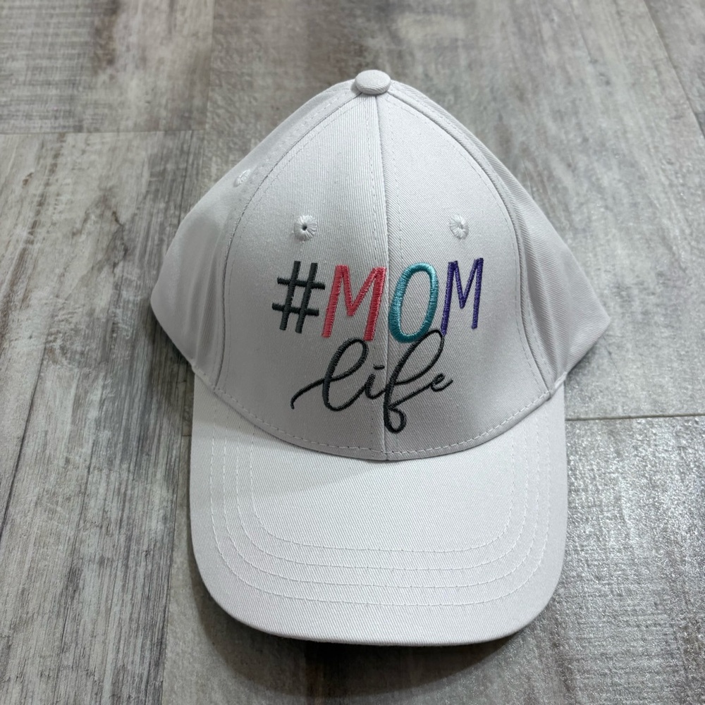 Mom Life White Hat